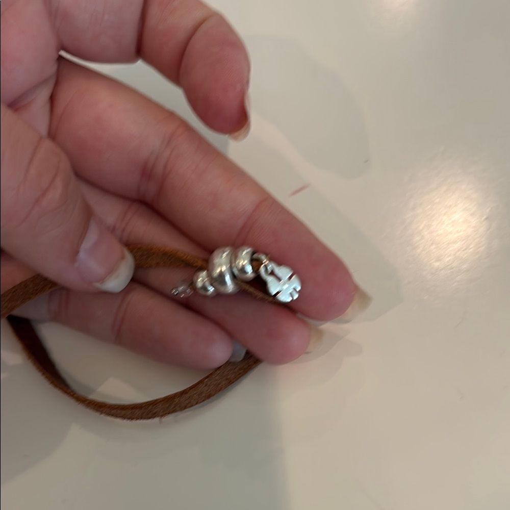 Lucky Brand Silver and Gold Layered Pendant Necklace - Picture 3 of 5
